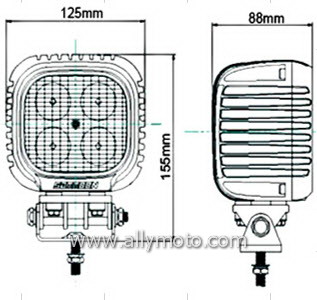 40W Cree LED Driving Light Work Light 1035